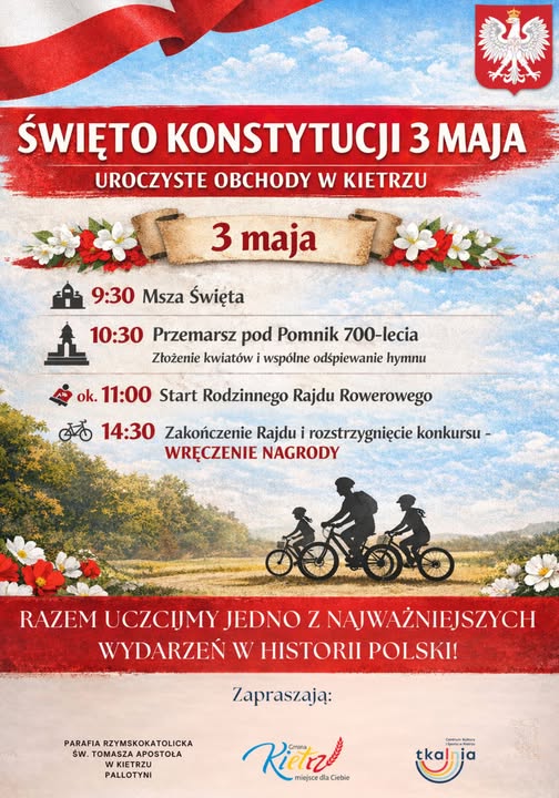 677245877_959907136401055_7327719507761869588_n Wiwat Maj, Trzeci Maj! Pamiętamy o historii, świętujemy lokalnie