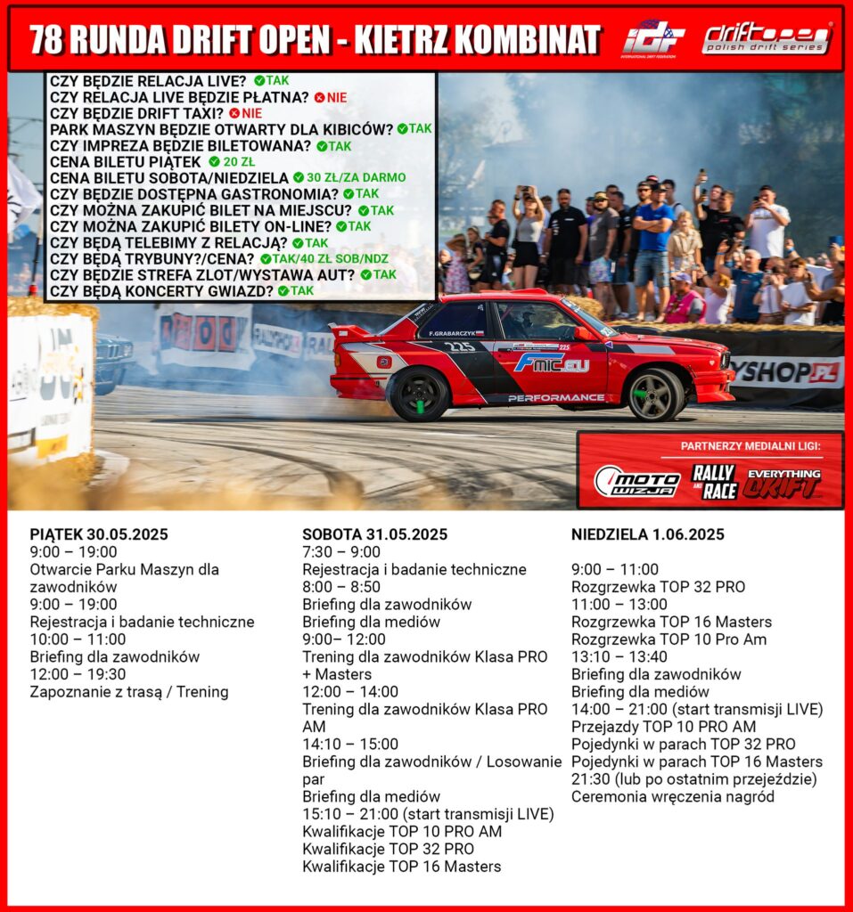 497349047_1099677798856213_8946969381763459501_n-957x1024 78 Runda Mistrzostw IDF Drift Open - Kietrz