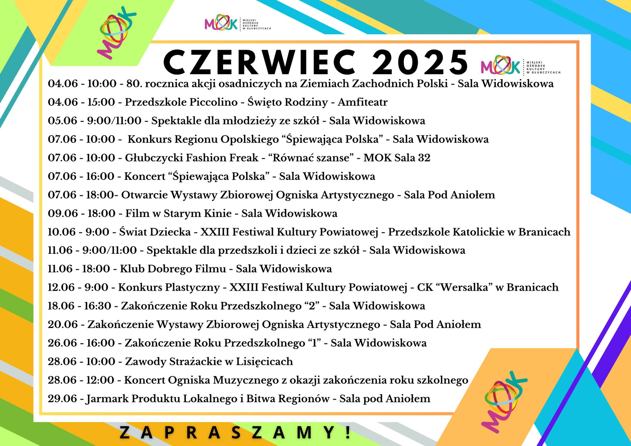 Czerwiec 2025 - MOK Głubczyce